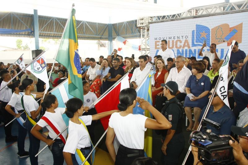 Inauguração da EMEF Laercio Wilson Barbalho, segunda escola do município que funcionará de forma Cívico-Militar