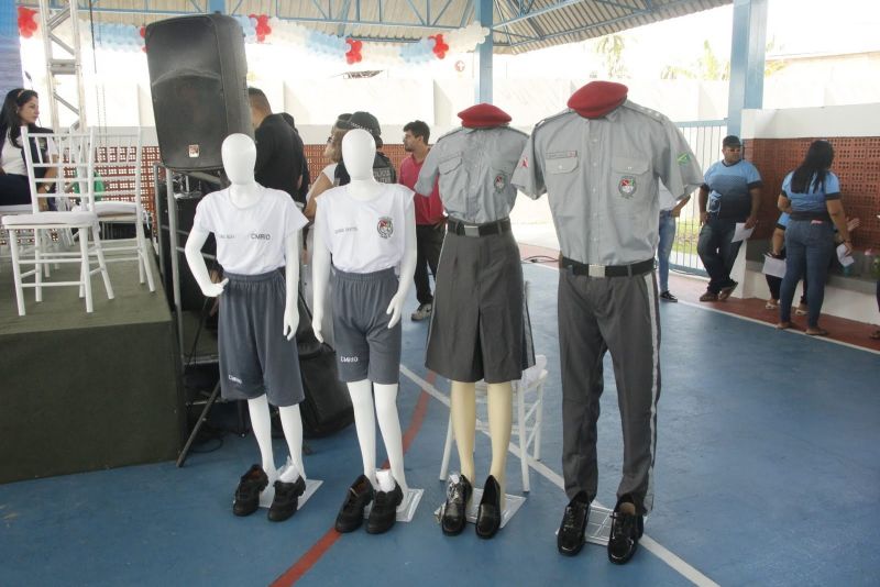 Inauguração da EMEF Laercio Wilson Barbalho, segunda escola do município que funcionará de forma Cívico-Militar