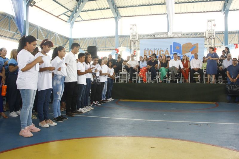 Inauguração da EMEF Laercio Wilson Barbalho, segunda escola do município que funcionará de forma Cívico-Militar