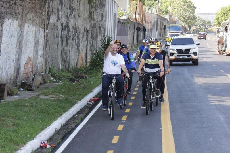 Cicleata de Inauguração da Nova Av. Arterial 04, e SN 19 com Asfalto Novo, Sinalização Viária, Ciclofaixa e Iluminação Publica em Led na Cidade Nova IV e Cidade Nova V