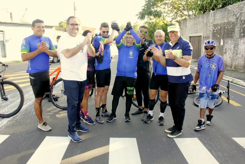 Cicleata de Inauguração da Nova Av. Arterial 04, e SN 19 com Asfalto Novo, Sinalização Viária, Ciclofaixa e Iluminação Publica em Led na Cidade Nova IV e Cidade Nova V