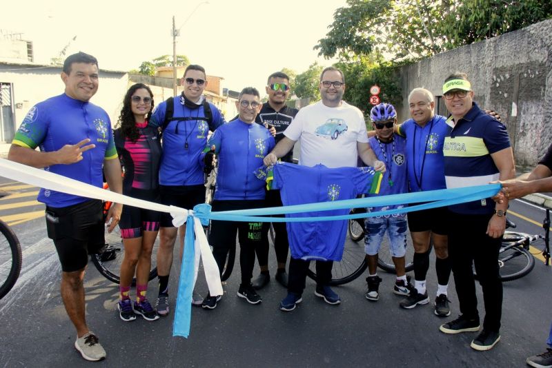 Cicleata de Inauguração da Nova Av. Arterial 04, e SN 19 com Asfalto Novo, Sinalização Viária, Ciclofaixa e Iluminação Publica em Led na Cidade Nova IV e Cidade Nova V