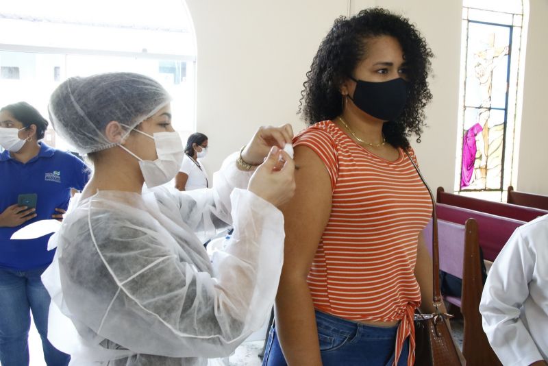 Posto de Vacinação Covid na Paróquia de Nossa Senhora do Amparo