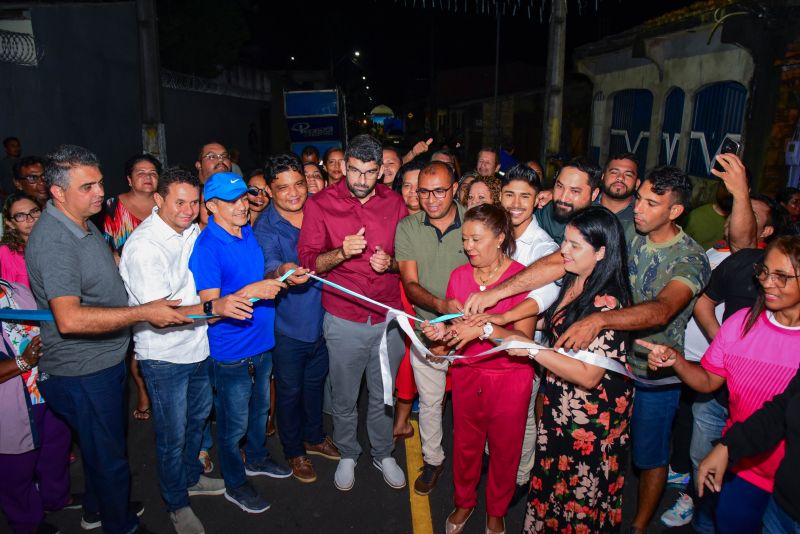 Inauguração Asfáltica e Iluminação Pública em Led na rua Trombeta no Bairro Paar