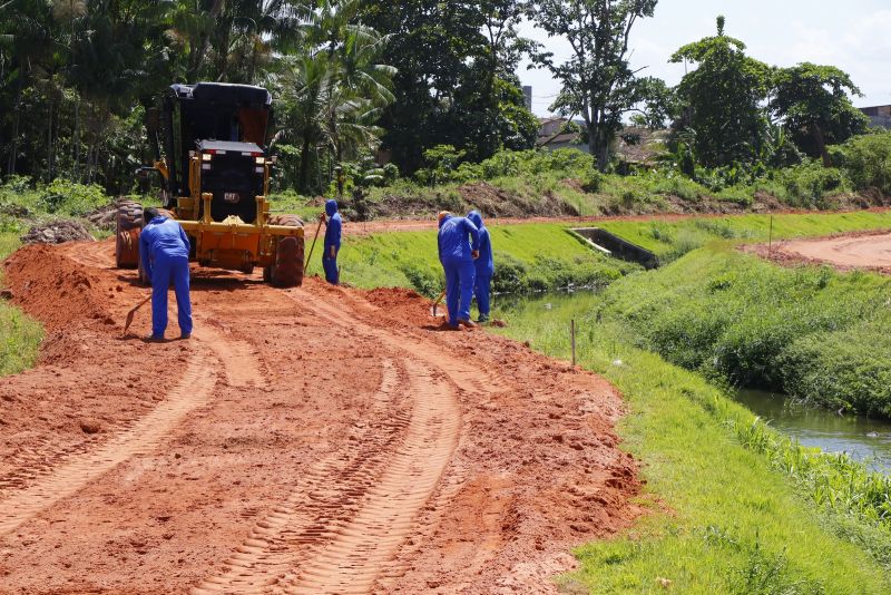 Obras em Andamento no Canal Maguariaçu, avenida Ananin com a WE 31 - Levilândia