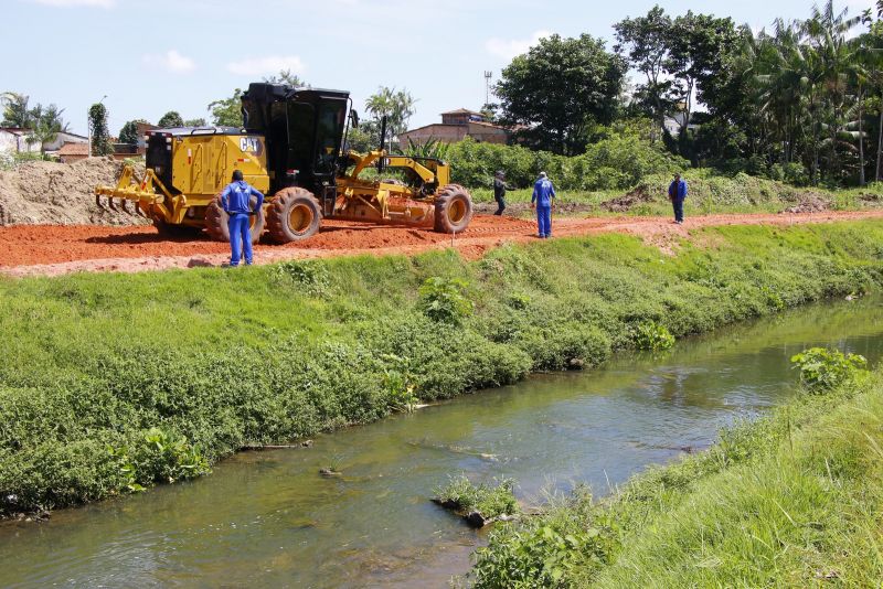 Obras em Andamento no Canal Maguariaçu, avenida Ananin com a WE 31 - Levilândia