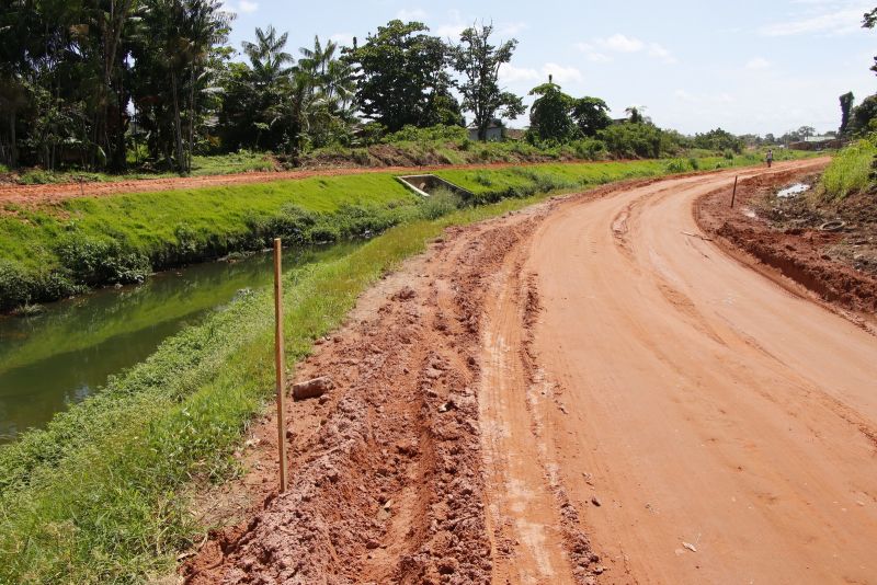 Obras em Andamento no Canal Maguariaçu, avenida Ananin com a WE 31 - Levilândia