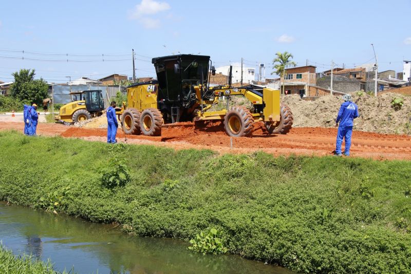 Obras em Andamento no Canal Maguariaçu, avenida Ananin com a WE 31 - Levilândia