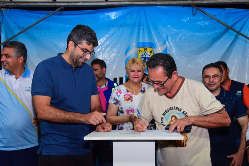 Assinatura de Ordem de Serviço para Construção da Praça Cruzeiro São José, Passarela Localizada na Sn 22 e 24 entre We 76 E 77 na Cidade Nova Vl