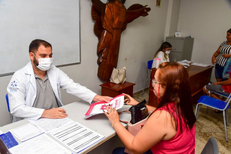 Ação da 6º Edição do Corujão da Saúde na Igreja Cristo Rei no Bairro da Guanabara