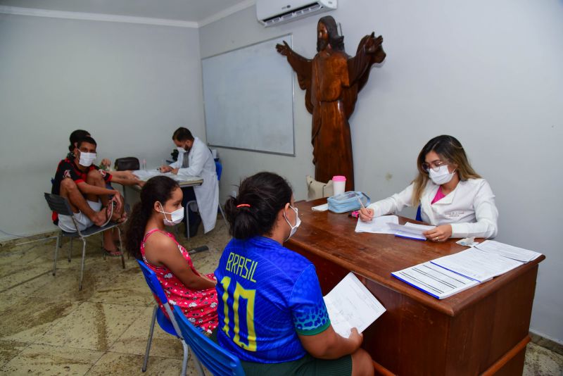 Ação da 6º Edição do Corujão da Saúde na Igreja Cristo Rei no Bairro da Guanabara