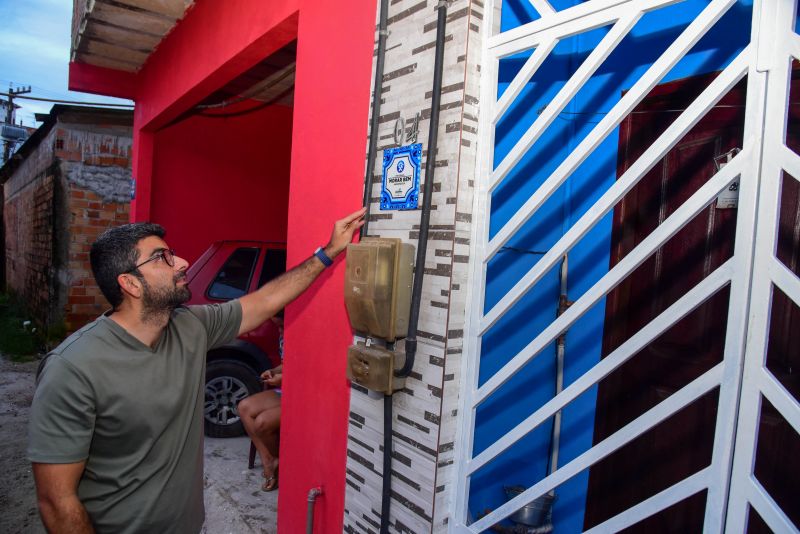 Entrega de Casas Reformadas pelo Programa Morar Bem, na Comunidade Pedreirinha no Bairro da Guanabara