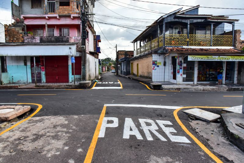 Inauguração da rua Águas Verdes com asfalto, Iluminação em Led E com sinalização horizontal e vertical na Cidade Nova Vlll