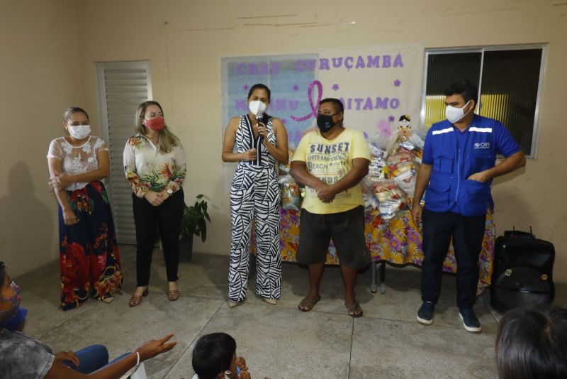 Entrega de cestas básica para os Índios Warao no CRAS Curuçambá