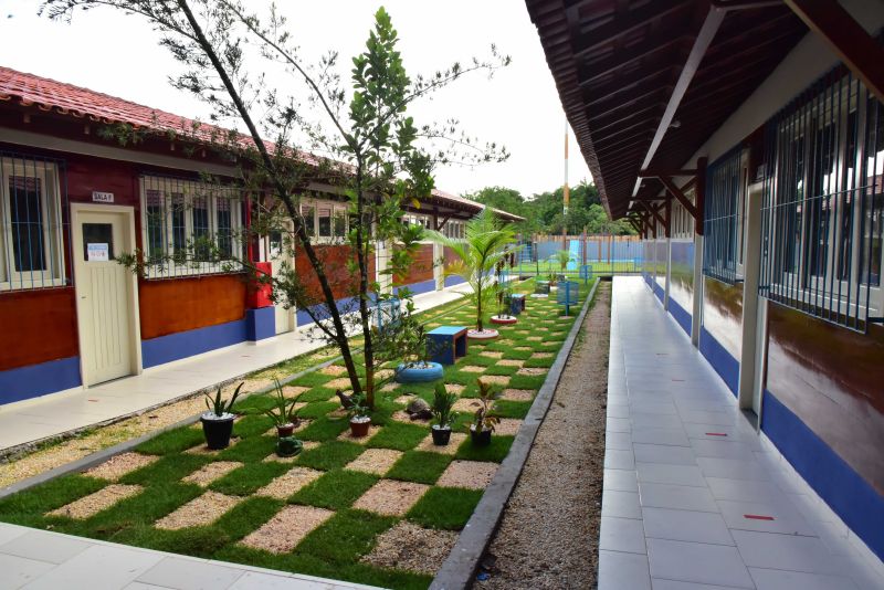 Obras finalizadas na Escola Raimunda Pinto no bairro do 40 Horas