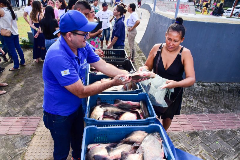 Doação de peixes nos CRAS de Ananindeua