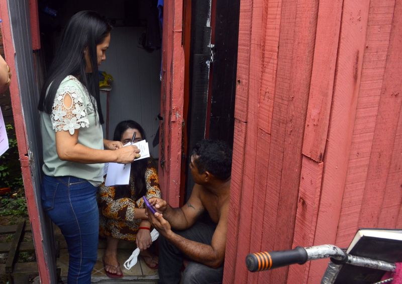 Cadastro e visitas às famílias atingidas pela forte chuva que ocorreu no dia 05 - Água Lindas