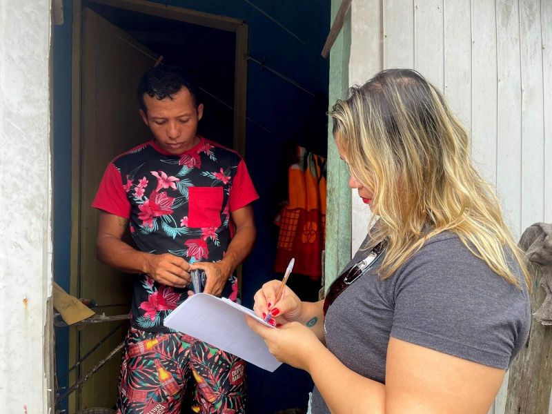 Cadastro e visitas às famílias atingidas pela forte chuva que ocorreu no dia 05 - Água Lindas