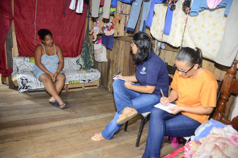 Cadastro e visitas às famílias atingidas pela forte chuva que ocorreu no dia 05 - Água Lindas