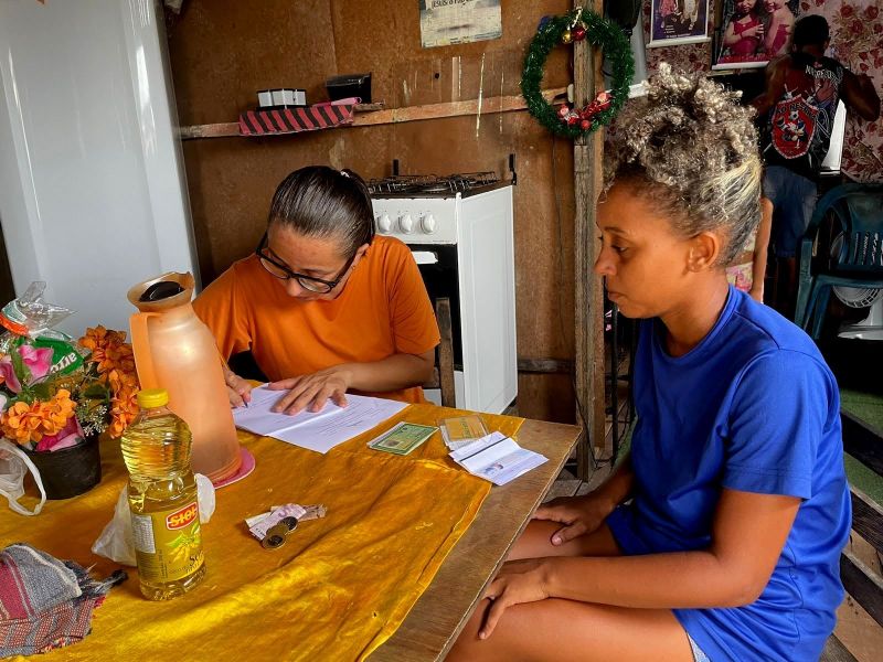 Cadastro e visitas às famílias atingidas pela forte chuva que ocorreu no dia 05 - Água Lindas