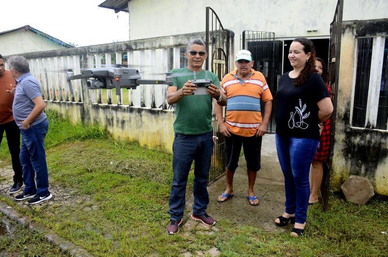 Voo inaugural para estudo de regularização fundiária na comunidade Bom Sossego – Centro