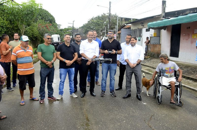 Voo inaugural para estudo de regularização fundiária na comunidade Bom Sossego – Centro