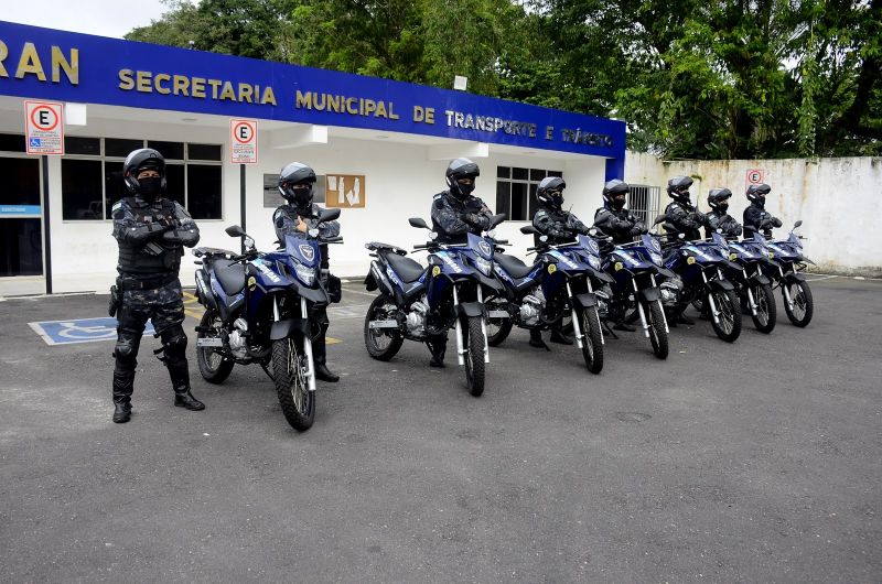 Ato de entrega de motos destinadas ao Motopatrulhamento da Guarda Civil Municipal de Ananindeua