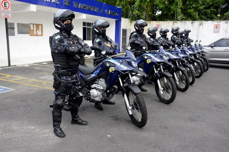 Ato de entrega de motos destinadas ao Motopatrulhamento da Guarda Civil Municipal de Ananindeua