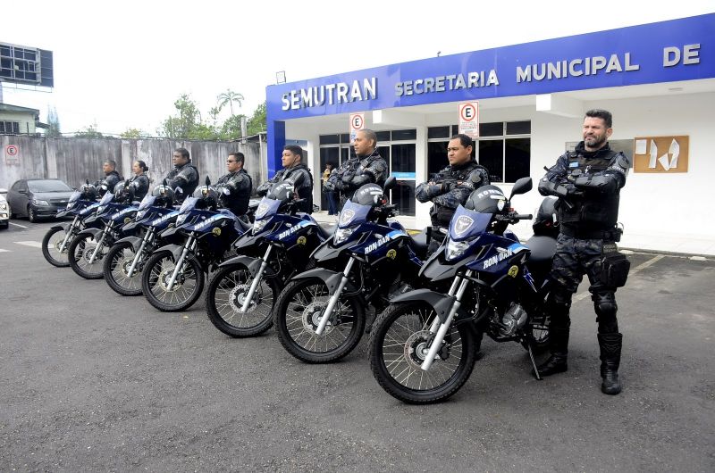 Ato de entrega de motos destinadas ao Motopatrulhamento da Guarda Civil Municipal de Ananindeua