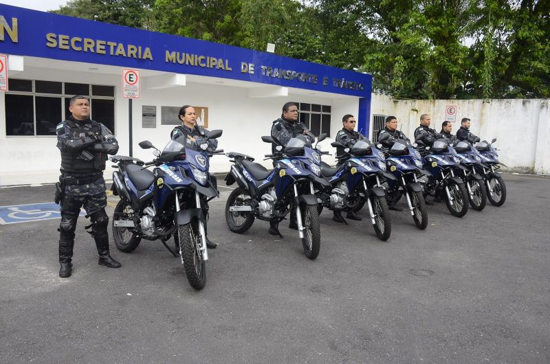 Ato de entrega de motos destinadas ao Motopatrulhamento da Guarda Civil Municipal de Ananindeua