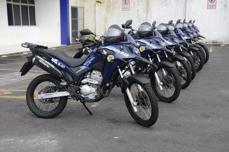 Ato de entrega de motos destinadas ao Motopatrulhamento da Guarda Civil Municipal de Ananindeua