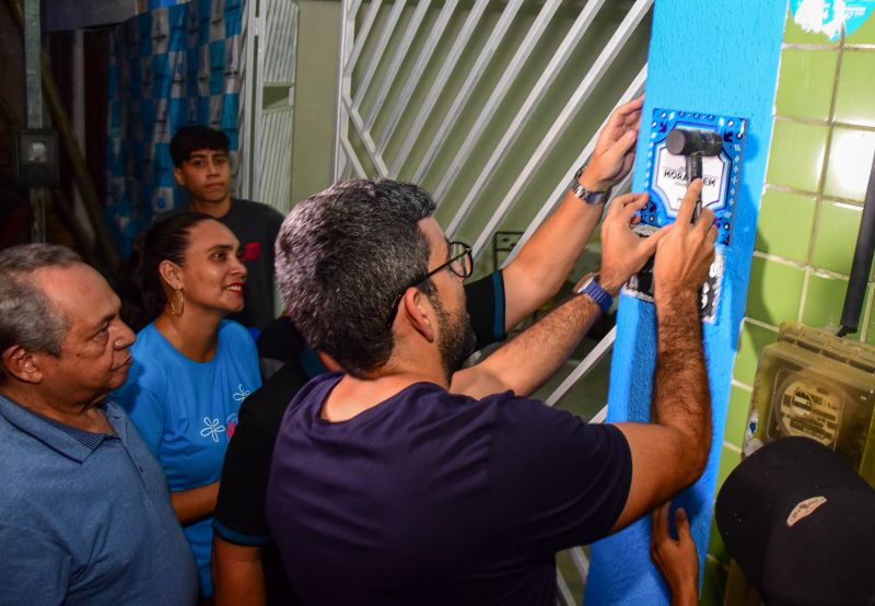 Entrega de casas do Programa Morar Bem no bairro Guanabara na passagem Emília Ribeiro N°1046, Guanabara