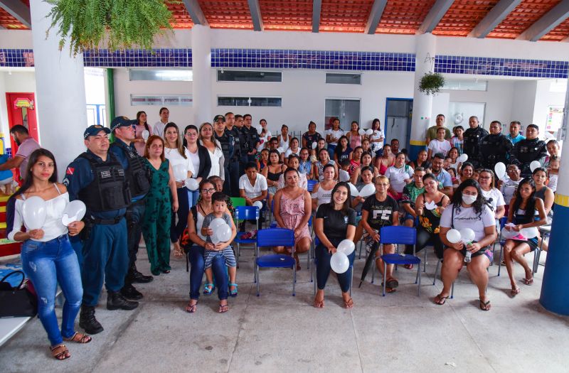 Reunião com os Pais, Professores, Guarda Civil Municipal e Polícia Militar na CMREI Sebastiana Paes Barreto