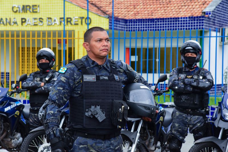 Reunião com os Pais, Professores, Guarda Civil Municipal e Polícia Militar na CMREI Sebastiana Paes Barreto