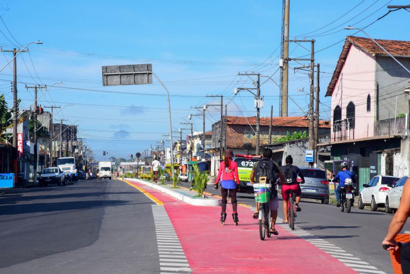 Inauguração da nova avenida Milton Taveira, no bairro Guajará