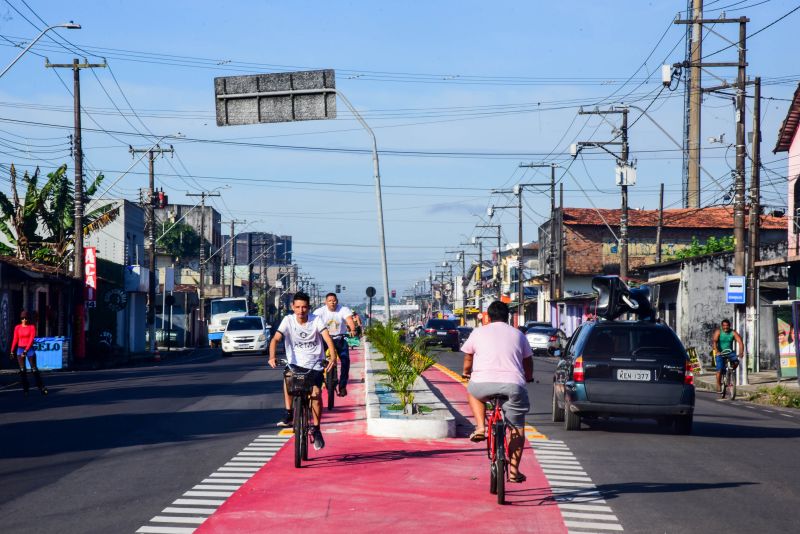 Inauguração da nova avenida Milton Taveira, no bairro Guajará