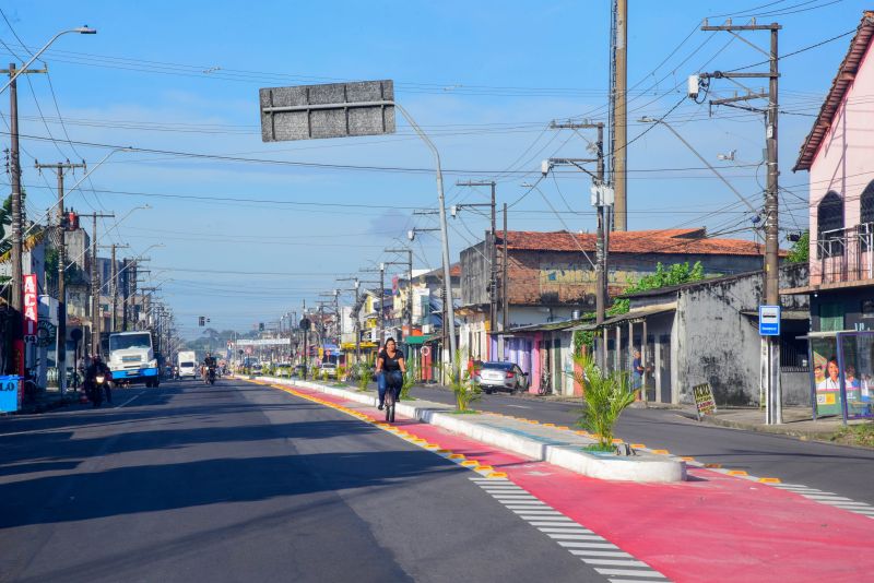 Inauguração da nova avenida Milton Taveira, no bairro Guajará