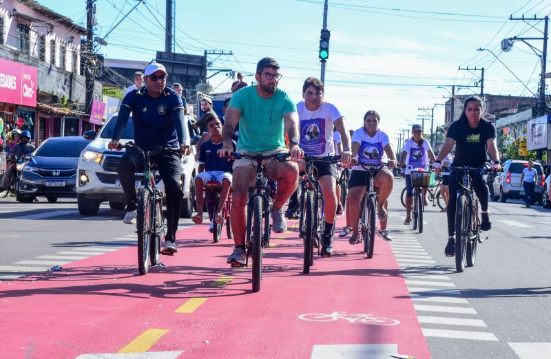 Inauguração da nova avenida Milton Taveira, no bairro Guajará