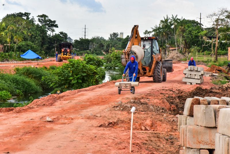 Visita as Obras em Andamento do Canal Maguariaçu