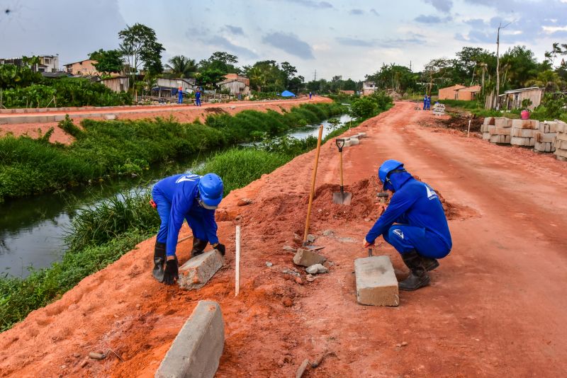 Visita as Obras em Andamento do Canal Maguariaçu