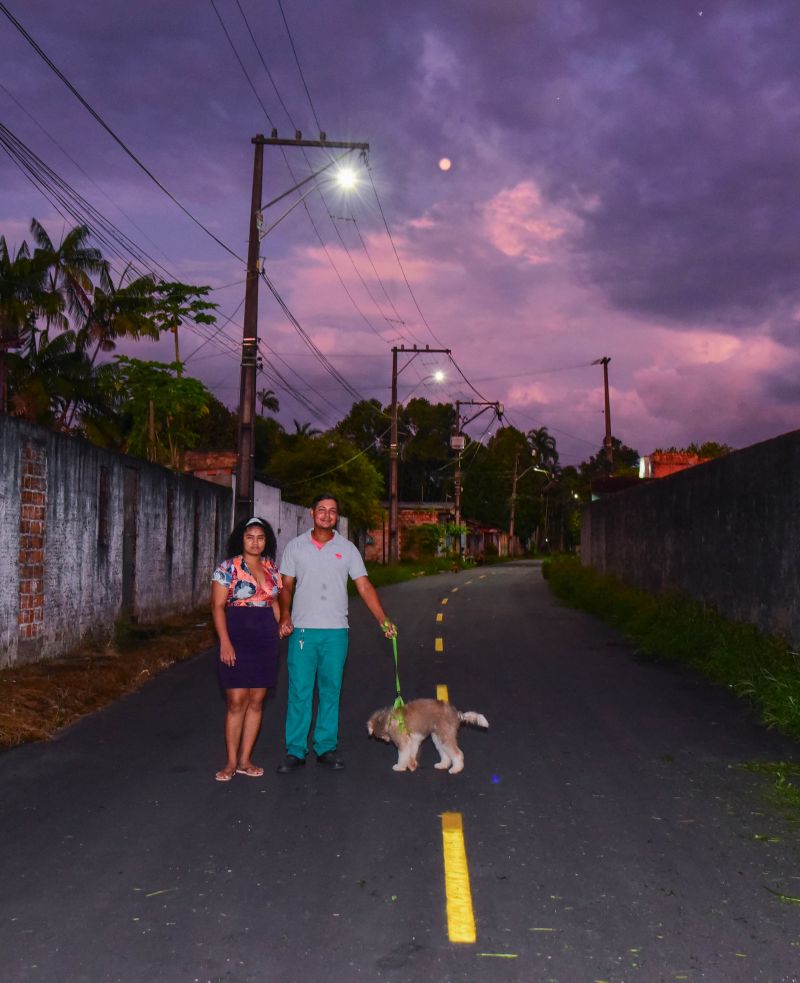 Inauguração de 11 Ruas Totalmente Pavimentadas, Sinalização Horizontal e Vertical e com Iluminação em Led no Park Daniel Reis no bairro do Curuçambá