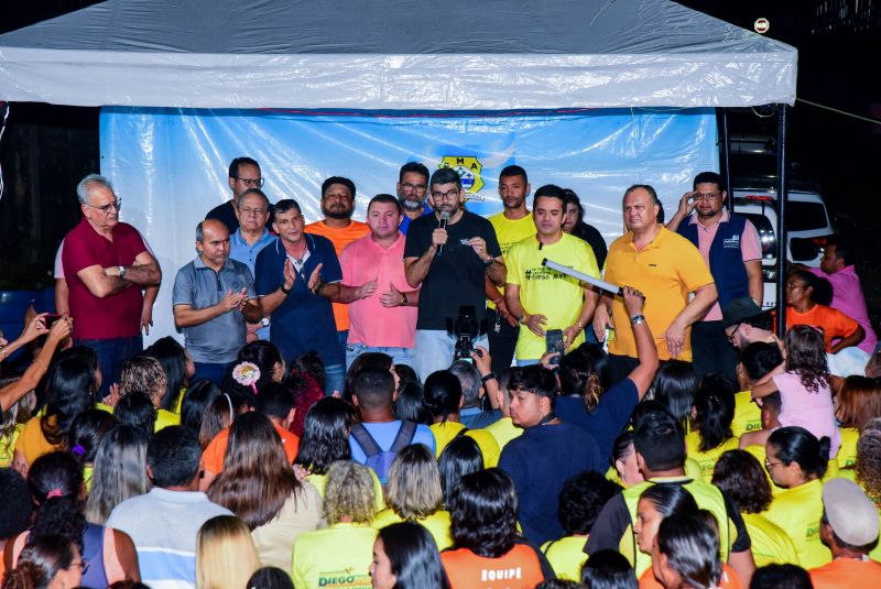 Inauguração Asfáltica das ruas da Comunidade Padre Cícero, Tio Patinhas Área I no bairro Águas Lindas