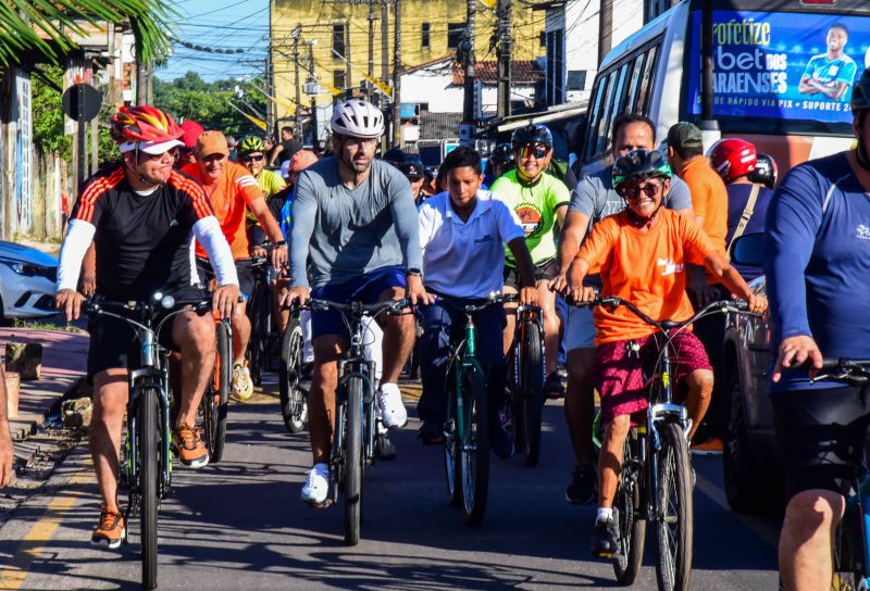 Inauguração da nova estrada do Icuí Guajará