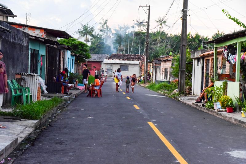 Inauguração das ruas parque Florestal no bairro Icuí Guajará