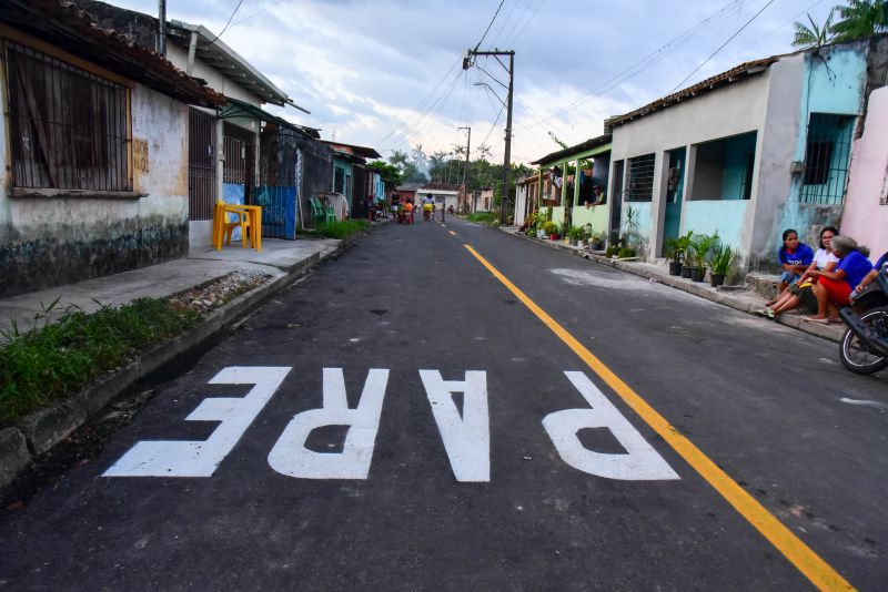 Inauguração das ruas parque Florestal no bairro Icuí Guajará