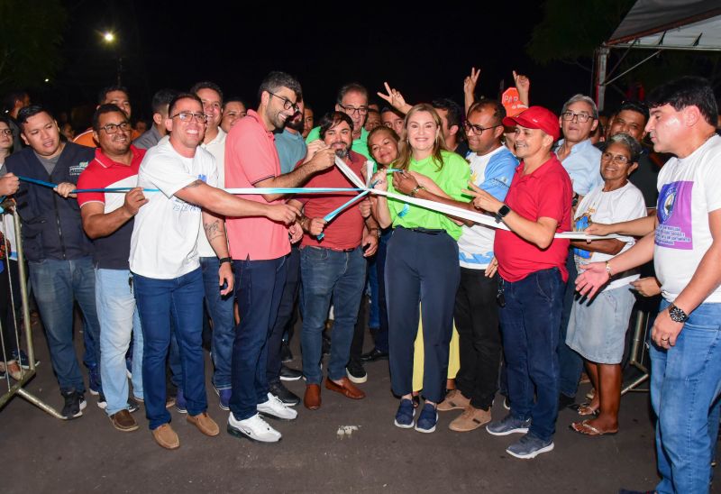 Inauguração asfáltica das ruas do loteamento Belém no bairro Curuçambá