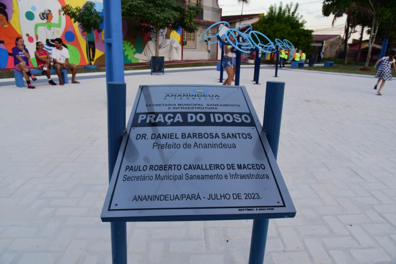 Inauguração da Praça do Idoso na Cidade Nova I