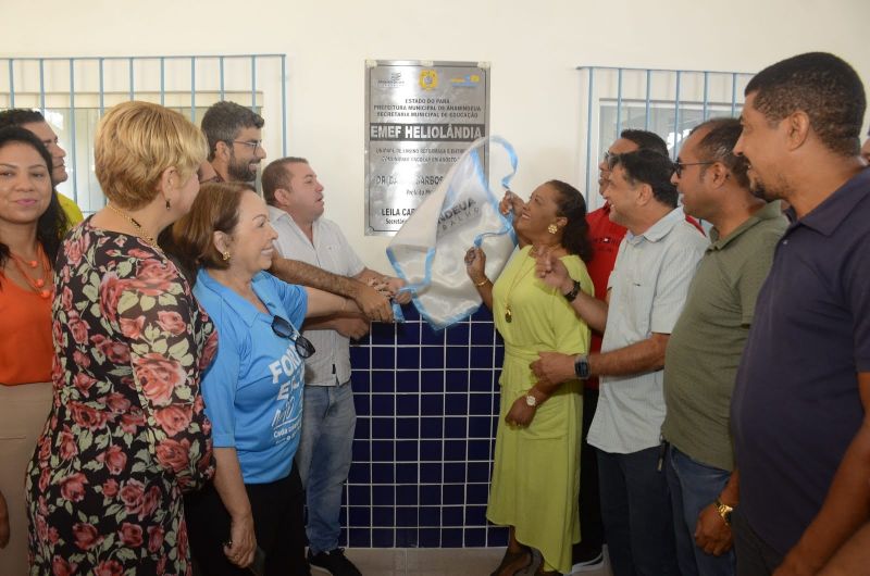 Inauguração da 49° Unidade de Educação EMEF Heliolândia no Distrito Industrial