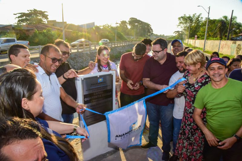 Entrega da primeira etapa da Macrodenagem do canal 40 Horas na Cidade Nova Vll