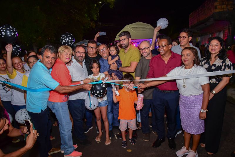 Inauguração asfáltica das ruas Santa Marta e São Sebastião no bairro do Coqueiro